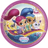 Nickelodeon Feestborden Shimmer En Shine 23 Cm 8 Stuks Fuchsia