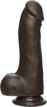 The D - Master D - 7.5 Inch w Balls Firmskyn - Chocolate - Realistic Dildos -