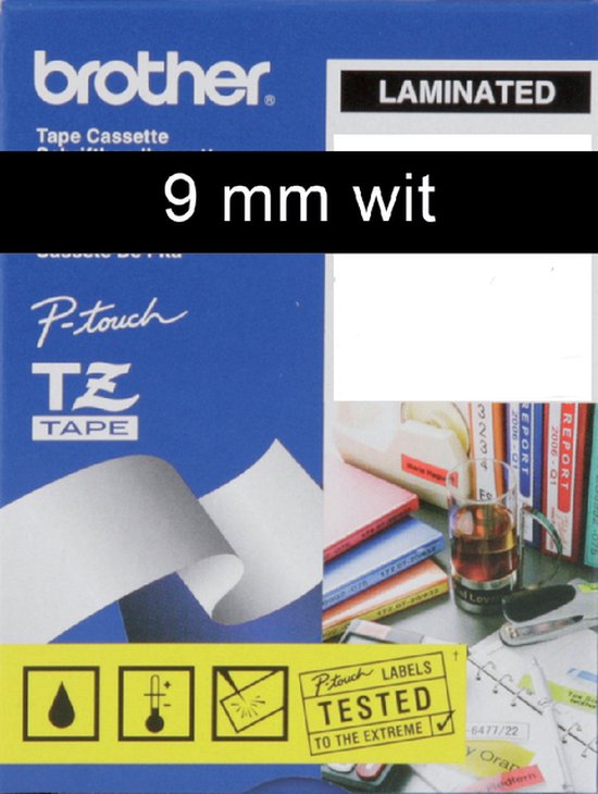 Brother TZ-325 Wit op zwart TZ labelprinter-tape