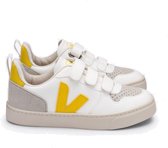 Veja V10 Velcro CWL junior schoenen wit