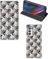 Smartphone Hoesje OPPO Find X3 Neo Book Wallet Case Salamander Grey