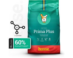 Husse Prima Plus - Hondenvoer Droog, Hondenbrokken, Droogvoer, Hondenvoeding - 100% Natuurlijk - 2 kg