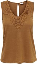 Jacqueline de Yong Top Jdydodo S/l Top Jrs Rpt 15204528 Argan Oil/dtm Croche Dames Maat - XS