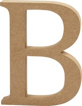 Letter. B. H: 8 cm. 1.5 cm. mdf - 1 st