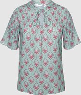 Voyar La Rue Top Trinity Retro | Blauw Print