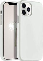 iPhone 12 Pro Max hoesje silicone - hoesje iPhone 12 Pro Max case - Nano Liquid siliconen Backcover - Wit