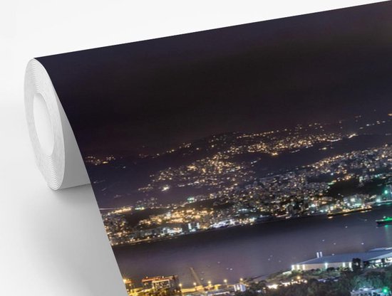 Papier peint vinyle - Photo de soirée de Beyrouth au Liban largeur 420 cm x hauteur 280 cm - Tirage photo sur papier peint (disponible en 7 tailles)