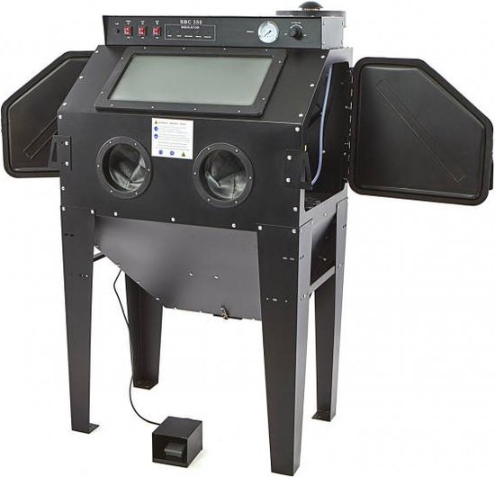 HBM SBC 350 straalcabine met afzuiging