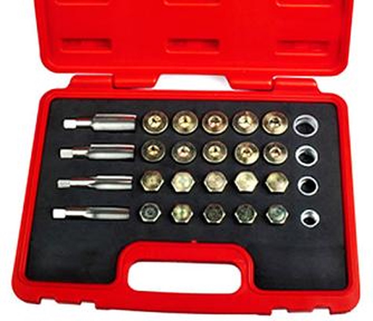 Kit de réparation de filetage 64 pièces Bouchon de vidange d'huile M13 -  M20