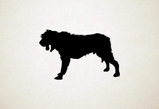 Silhouette hond - Grand Griffon Vendeen - XS - 19x30cm - Zwart - wanddecoratie