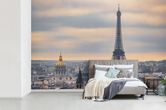 Vue aérienne de la Tour Eiffel à Paris 420x280 cm