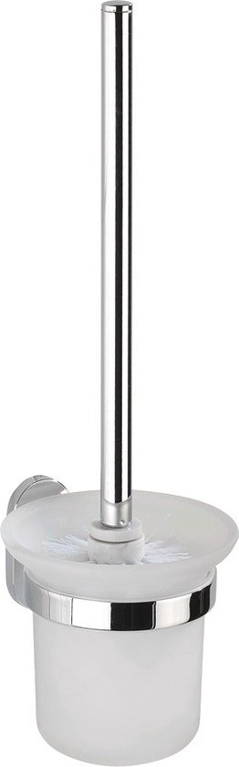 Wenko Toiletborstel/houder Puerto Rico 13 X 37 Cm Zink Wit