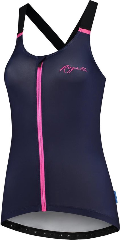 Rogelli Twist Fietstop - Dames - Blauw, Roze - Maat XS