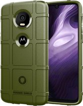 Volledige dekking schokbestendige TPU Case voor Motorola Moto Z4 Play (Army Green)
