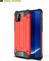 Voor Galaxy A81 / M60s Magic Armor TPU + PC-combinatiebehuizing (rood)