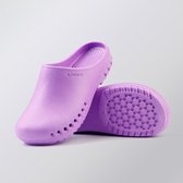 EVA-schoenen Scrub Orthopedische diabetische schoenen Verpleegsterspantoffels voor mannen en vrouwen Verpleging Schoenen Schoeisel, schoenmaat: 41 (lichtpaars)