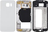 Volledige behuizing Cover (voorkant behuizing LCD Frame Bezel Plate + Back Plate behuizing Camera Lens Panel + batterij achterkant) voor Galaxy S6 / G920F (wit)