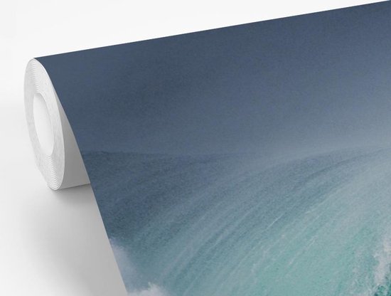 Papier peint photo peint photo vinyle - Surfer en grande vague largeur 360 cm x hauteur 240 cm - Tirage photo sur papier peint (disponible en 7 tailles)