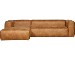 WOOOD Bean Hoekbank Links - Recycle leer - Cognac - 73x305x96 WOOOD Bean Hoekbank Links - Recycle leer - Cognac - 73x305x96