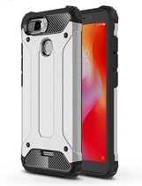 Magic Armor TPU + PC Combinatie Case voor Xiaomi Redmi 6 (zilver)