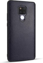 Voor Huawei Mate 20 / Mate 20X Lychee Grain Cortex Anti-vallende TPU mobiele telefoon Shell beschermhoes (diepblauw)