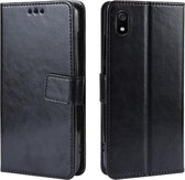 Retro Crazy Horse Texture Horizontale Flip Leather Case voor Xiaomi Redmi 7A, met houder & kaartsleuven & fotolijst (zwart)