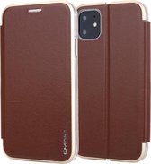 Voor iPhone 11 CMai2 Linglong Series PC + PU horizontale flip lederen tas met houder en kaartsleuf (bruin)