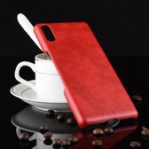 Shockproof Litchi Texture PC + PU Case voor Sony Xperia L3 (Rood)