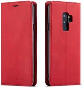 Voor Galaxy S9 Forwenw Dream Series Oil Edge Strong Magnetism Horizontal Flip Leather Case with Holder & Card Slots & Wallet & Photo Frame (Red)