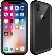 2m waterdicht sneeuwbestendig 2m schokbestendig stofdicht pc + siliconen hoesje voor iPhone XS Max (zwart)