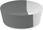 Tarhong voerbak hond dual melamine grijs / wit - 15,5x15,5x5,5 cm 700 ml - 1 stuks
