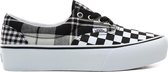 Vans - Dames Sneakers Vans Era Platform (Plaid Checkerboard) - Zwart - Maat 38