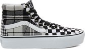 Vans - Dames Sneakers Vans Sk8-Hi Platform 2.0 (Plaid Checkerboard) - Zwart - Maat 38 1/2
