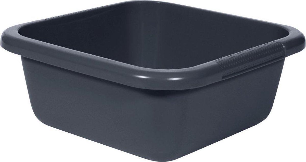Curver Afwasbak - Vierkant - 29x29x12 Cm - 6 Liter - Antraciet