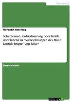 Sehenlernen. Radikalisierung oder Kritik der Flanerie in 'Aufzeichnungen des Malte Laurids Brigge' von Rilke?