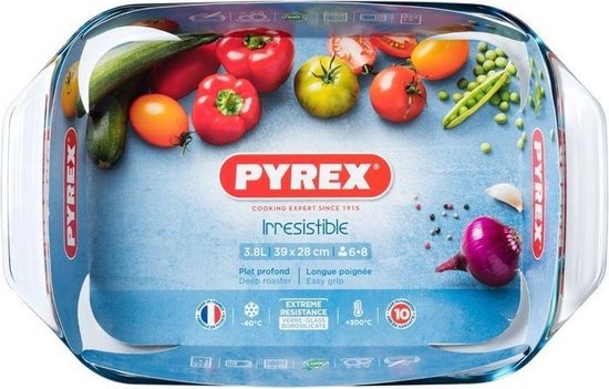 Plat à four Pyrex Optimum 3,8 l - 39 x 28 x 7 cm