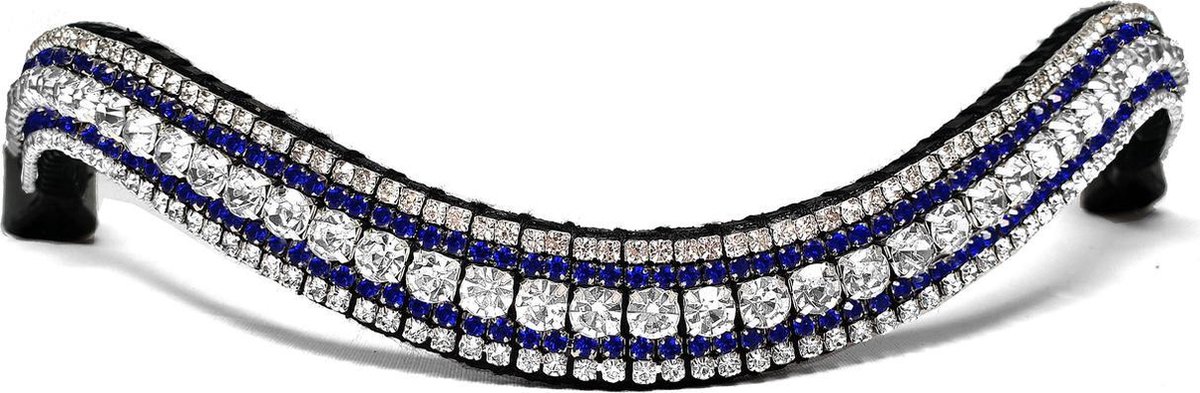 Frontriem Blue & Crystal/Cob