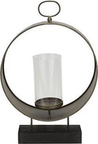 Lantaarn voor Kaarsen - Binnen en Buiten - Windlicht - Tafellamp - Brass - 46cm - Metaal