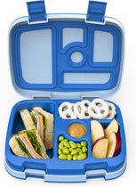 Bentgo Kids Lekvrije Bento Lunchbox - Blauw - 5 Compartimenten - Warm en Koud
