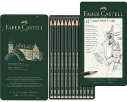 Faber-Castell grafietpotloden set - serie 9000 - 12 hardheden - FC-119065