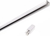 Draaistroomrail voor LED-straler 2m WIT