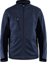 Blåkläder 4950-2516 Softshell Jack Donker marineblauw/Zwart maat XL