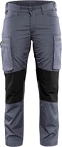 Blåkläder 7159-1845 Pantalon de travail de service pour dames Stretch Grey / Black taille 38
