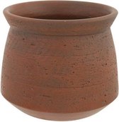 Bloempot voor Binnen en Buiten - Plantenbak - Plantenpot - Terracotta - 16x16xh13,5cm - Rond Aardewerk