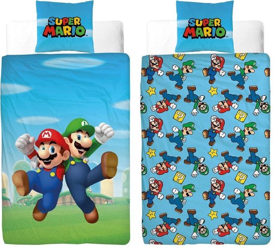 Nintendo - Drap-housse Super Mario & Luigi "Platform" | bol