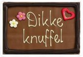 Vaderdag - Chocolade - Tablet - Dikke Knuffel - In cadeauverpakking met gekleurd lint