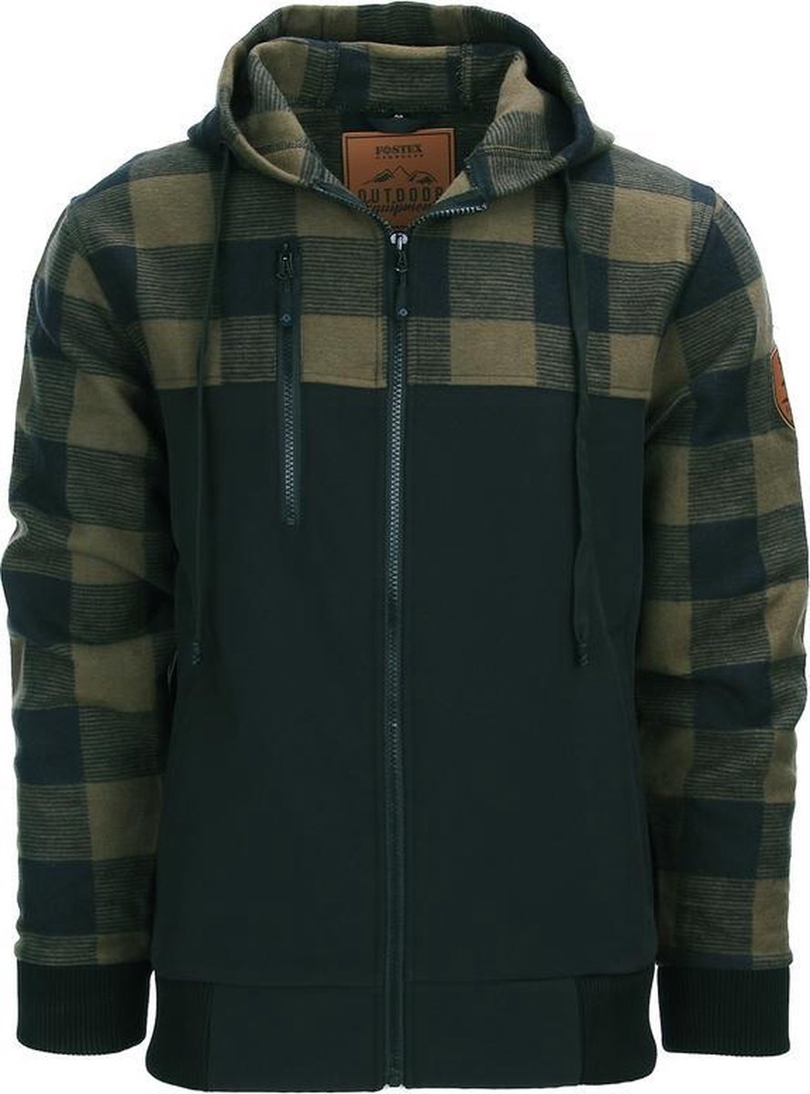 Fostex - Houthakkers Jacket - zwart/olive - XL