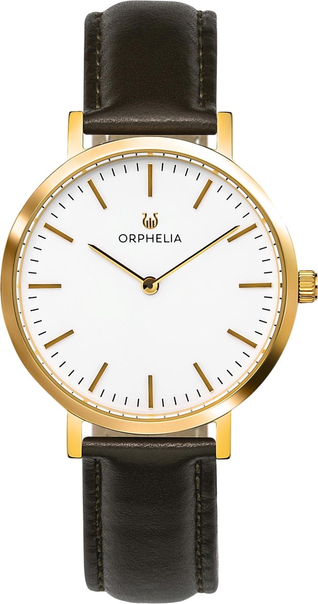 Orphelia Spectra OR11803 Horloge - Leer - Groen - Ø 36 mm