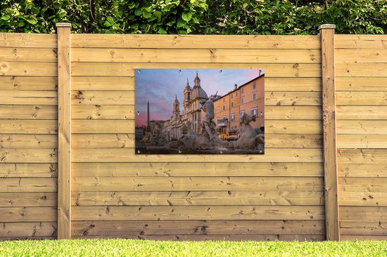 Fontaine de Neptune à Rome 120x80 cm