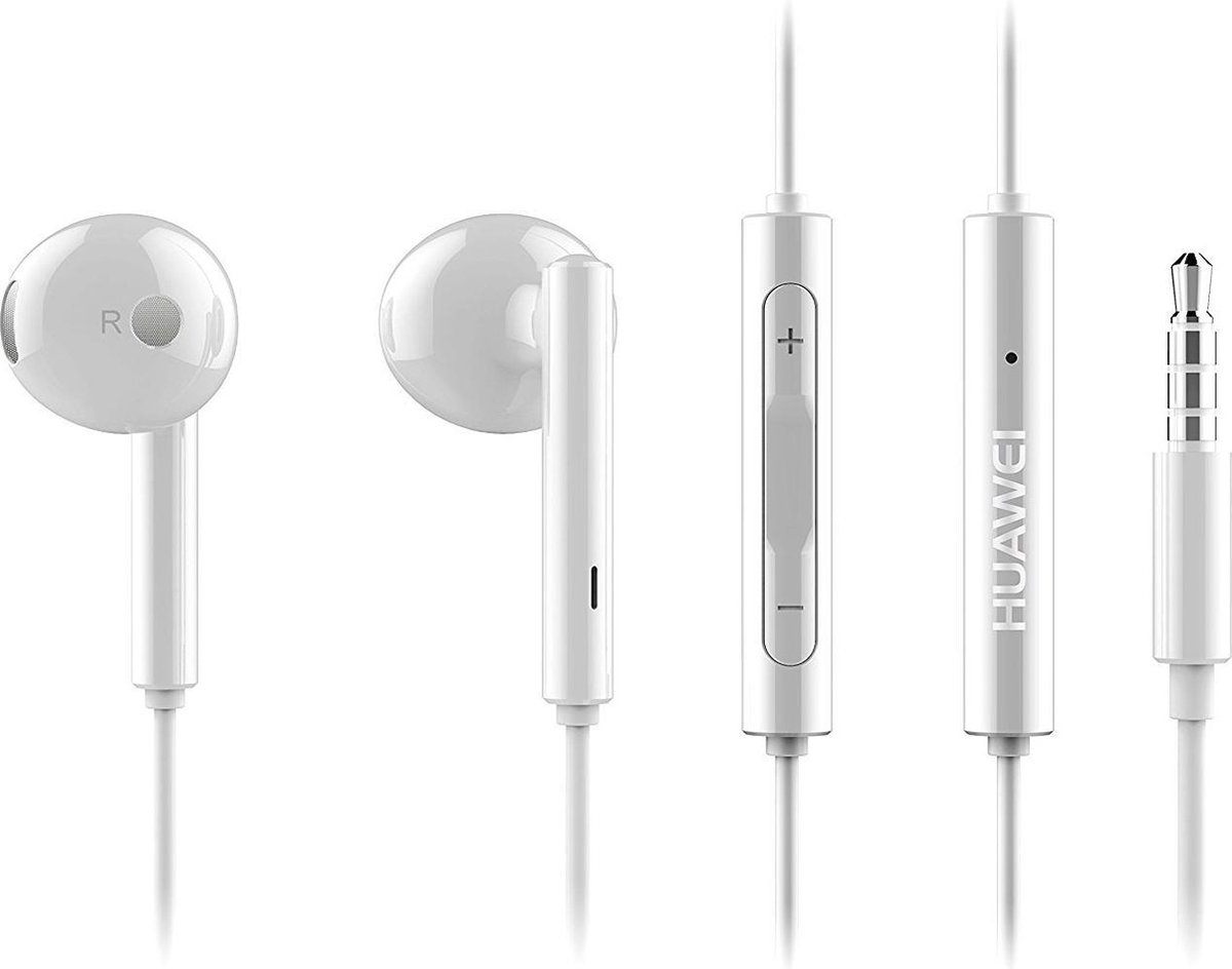 Huawei stereo headset - 3.5mm semi-in-ear - wit
